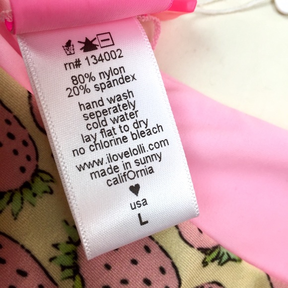 SOLD Lolli Strawberry Very Cheeky Swim Bottom Sz L - Picture 2 of 7
